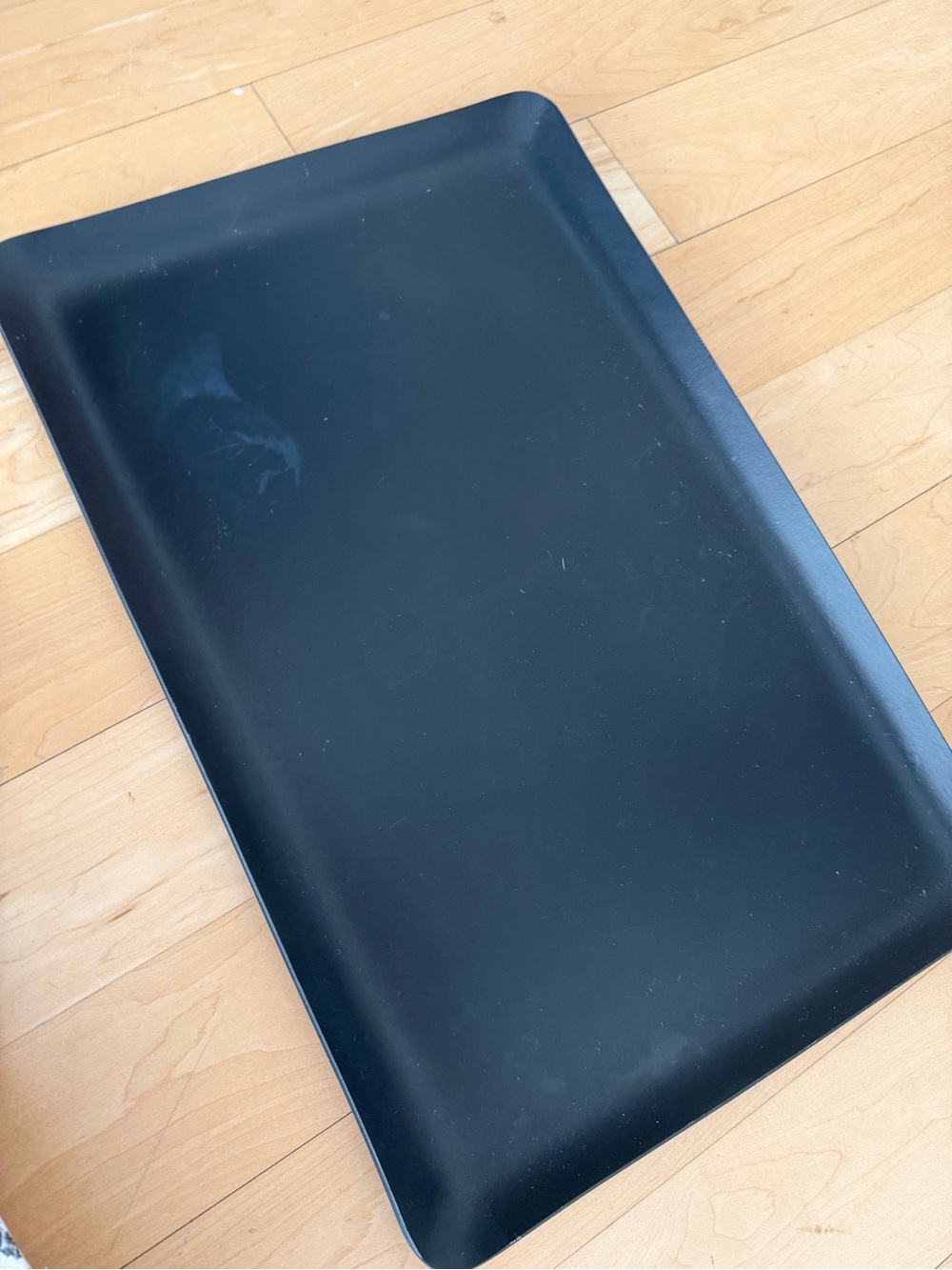 🗽CB2 Black Plastic Large Rectangular Serving Tray